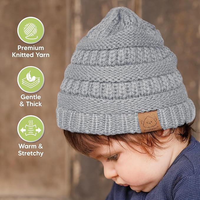 3-Pack Baby Beanies for Boys, Girls - Image 4