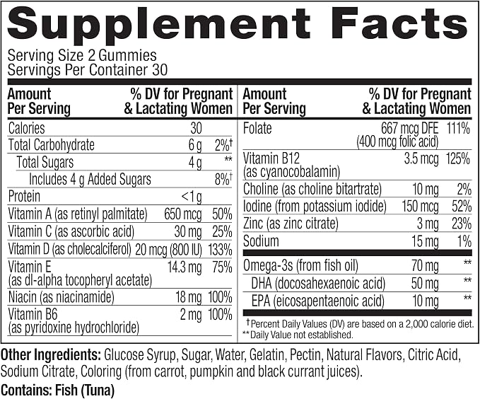 OLLY Prenatal Multivitamin Gummy, Supports Healthy Growth and Brain Development - Image 8