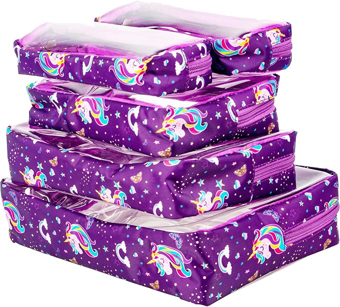 TSA Approved 5-Piece Diaper Bag Organizer Pouch Set Clear Waterproof TPU Kids - Image 5