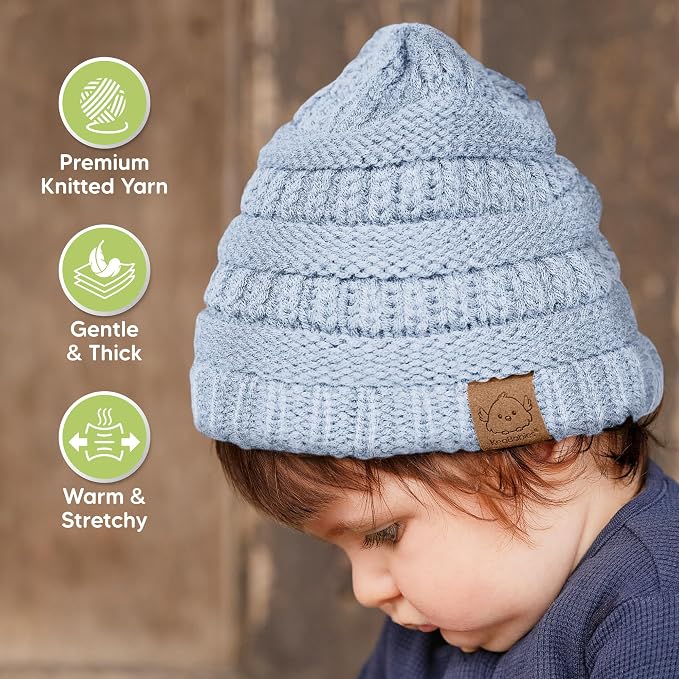 3-Pack Baby Beanies for Boys, Girls - Image 4
