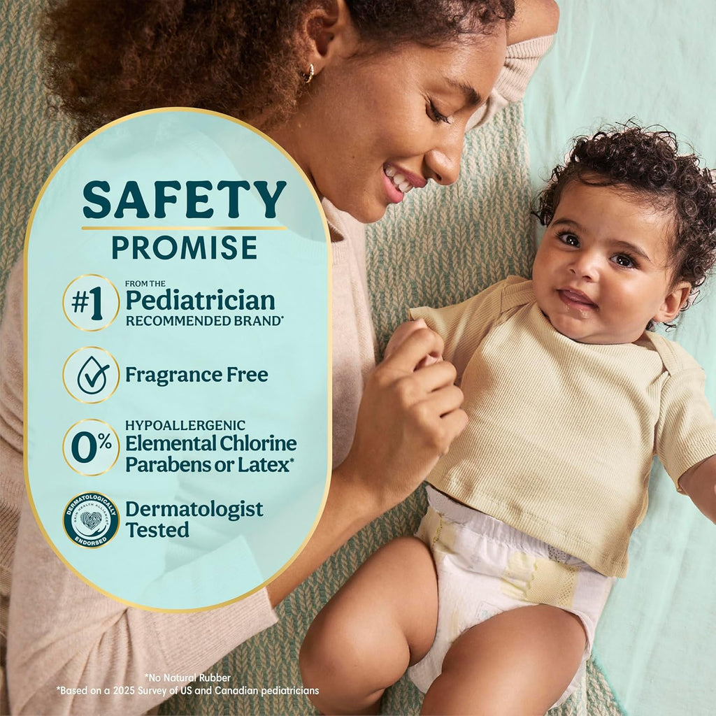 Swaddlers Diapers, Size 4 (15-34 lbs), 150 Count, Fragrance Free, Hypoallergenic, Absorbent, Pediatrician Recommended, Skin Safe