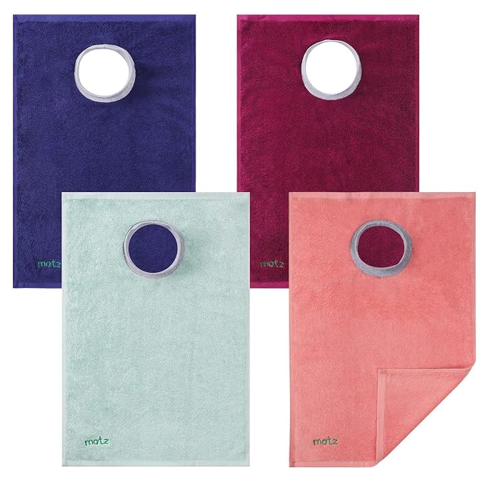 MATZ Terry Towel Slip On Baby Bibs | Full Coverage | Ultra Absorbent 100% by MATZProductsLLC