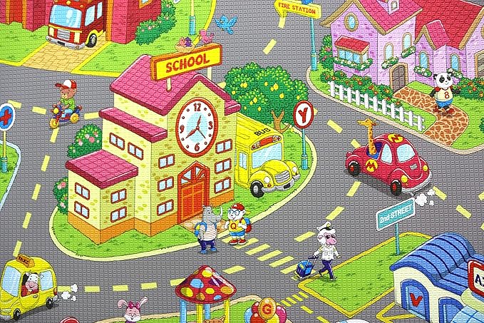 Baby Care Play Mat 73’’ x 49’’ Original One-Piece Reversible Rollable - Image 6