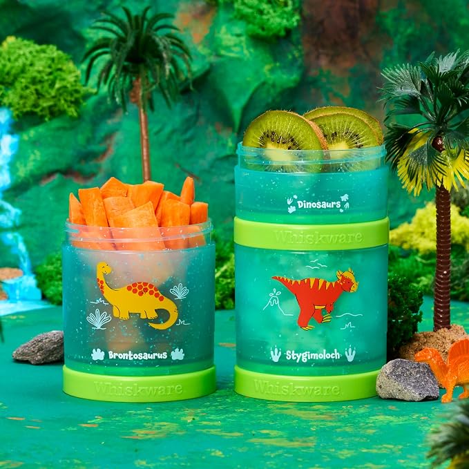 Whiskware Dinosaur Stackable Snack Containers - Image 5