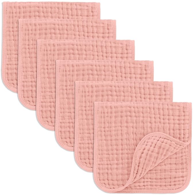 Comfy Cubs Muslin Burp Cloths 20" x 10", Ultra Absorbent 100% Cotton by ComfyCubs