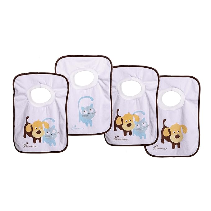 Dreambaby Terry Cloth Cotton Pullover Baby Bibs by Dreambaby