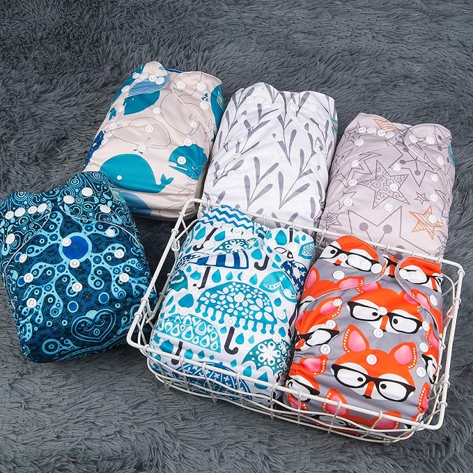 ALVABABY 6 Pack Cloth Diaper - Image 8