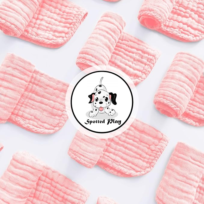 Muslin Burp Cloths 100% Cotton Large 20''x10'' Extra Soft and Absorbent Baby - Image 2