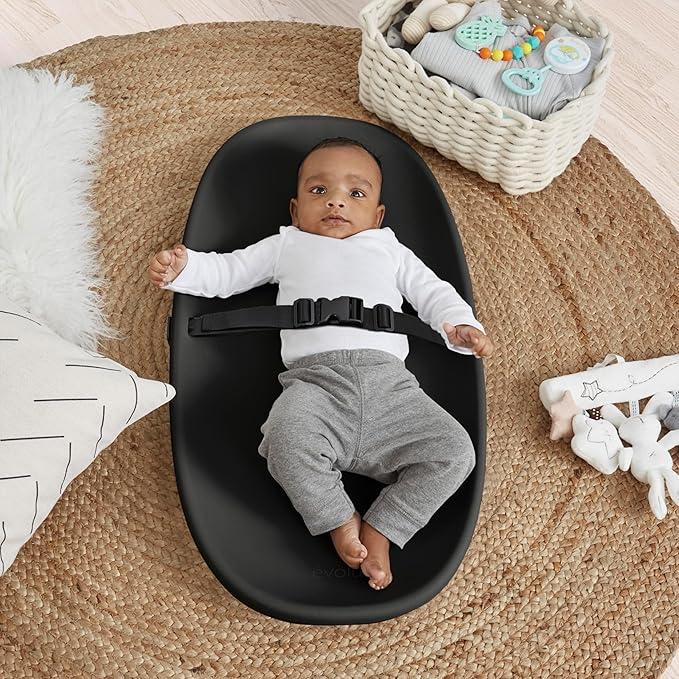 Evolur Eva Baby Changing Pad in Black, Lightweight and Portable Changing Pad - Image 2