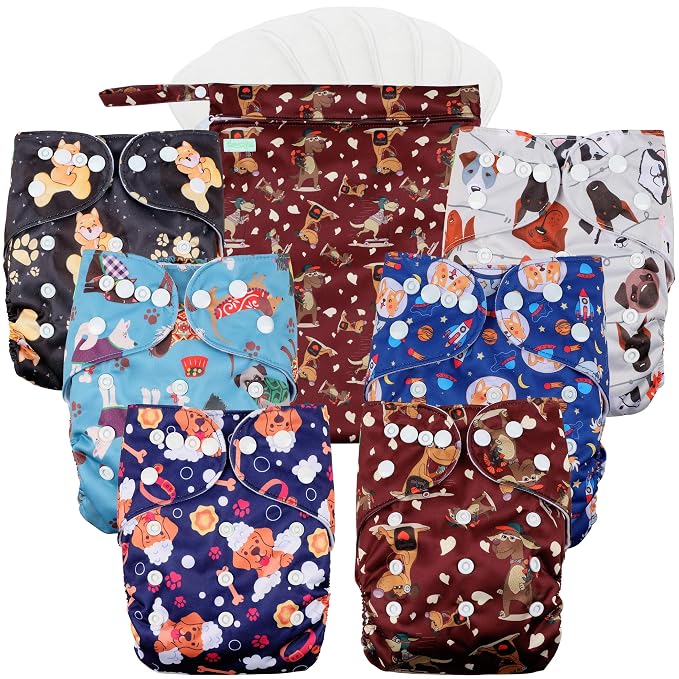 wegreeco Cloth Diapers 6 Pack by wegreeco