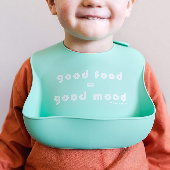 Simka Rose Silicone Baby Bibs - Image 2