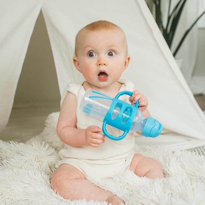 Dr. Brown's Milestones Narrow Sippy Straw Bottle, Spill-Proof - Image 3