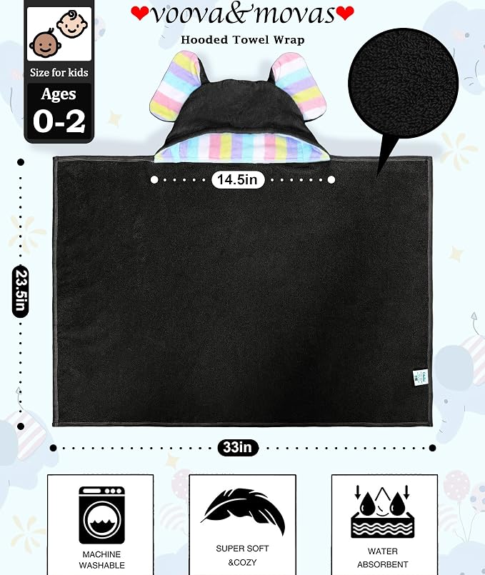 VOOVA & MOVAS Thick Baby Hooded Bath Towel - Image 2