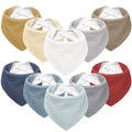 Susurration Muslin Baby Bibs 10Pack Baby Bandana Drool Bibs Soft Adjustable by Susurration