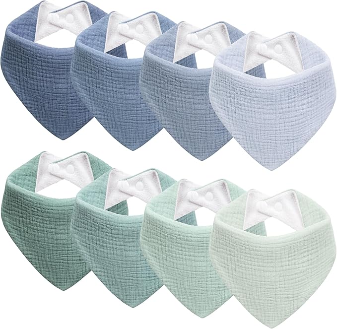 Muslin Baby Bibs Baby Drool Bandana Bibs by Kewlife+gift