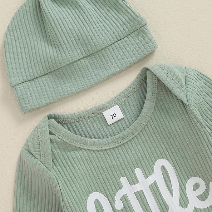 Fernvia Newborn Baby Boy Clothes Letters Print Bodysuit 3 6 9 12 18 Months Long - Image 4