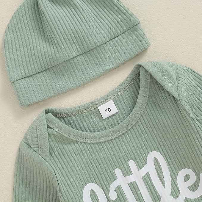 Fernvia Newborn Baby Boy Clothes Letters Print Bodysuit 3 6 9 12 18 Months Long - Image 4
