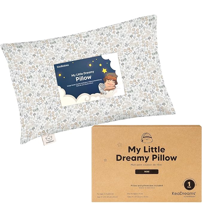 Mini Toddler Pillow with Pillowcase by KeaBabies
