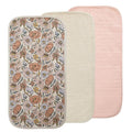 mushie Waterproof Changing Pad Liners | 100% Organic Cotton | Set of 3 by mushie