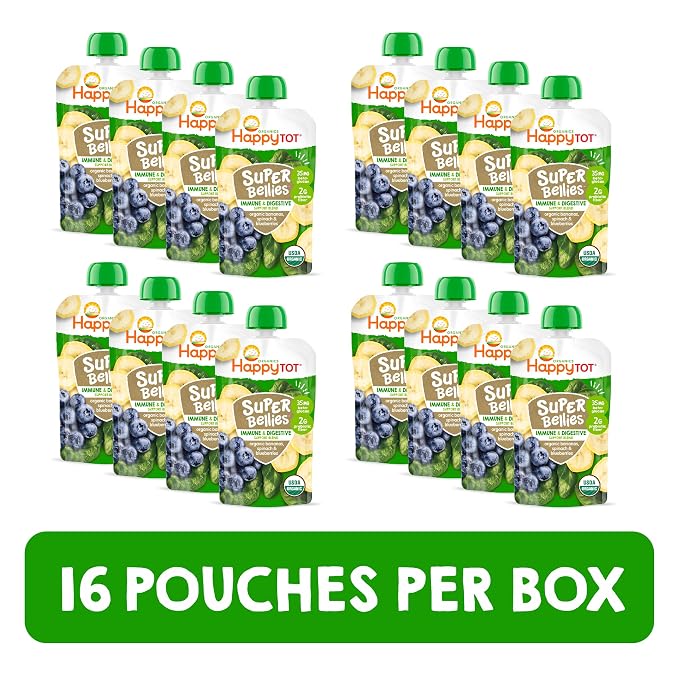 Happy Tot Organics Stage 4 Baby Food Pouches, Gluten Free, Vegan Snack - Image 2
