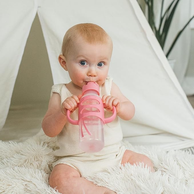 Dr. Brown's Milestones Narrow Sippy Straw Bottle, Spill-Proof - Image 3