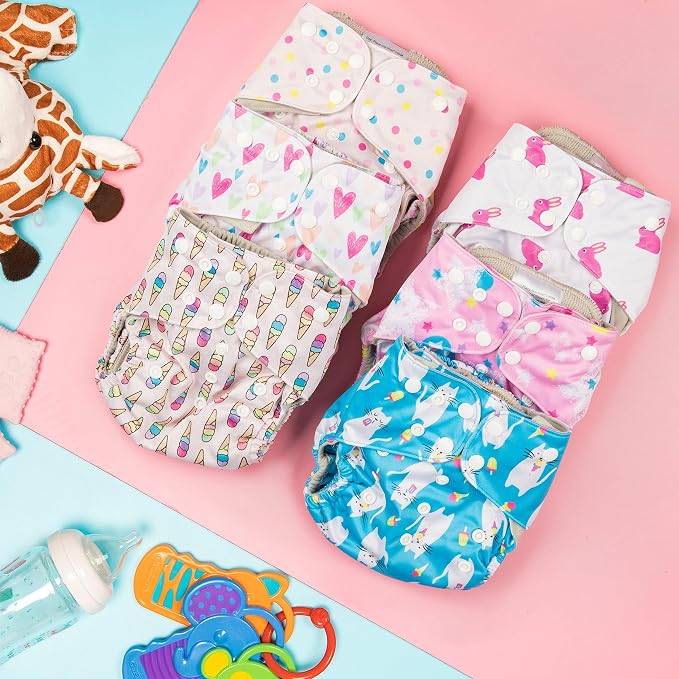 Simple Being Reusable Cloth Diapers, Double Gusset, One Size Adjustable - Image 2