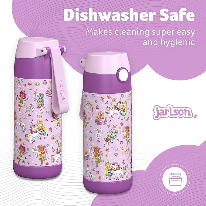 Jarlson® Mali Children's Water Bottle, Thermal Stainless Steel Water Bottle - Image 4