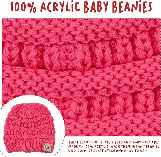Funky Junque Baby Winter Hat – Cute Newborn Hats, Cozy Warm Infant Beanie - Image 5