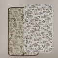 Oilo Burp Cloth 2-Pack Set, Organic Premium Cotton 4-Way Muslin, Luxuriously by foryourdreamiestbabyroom