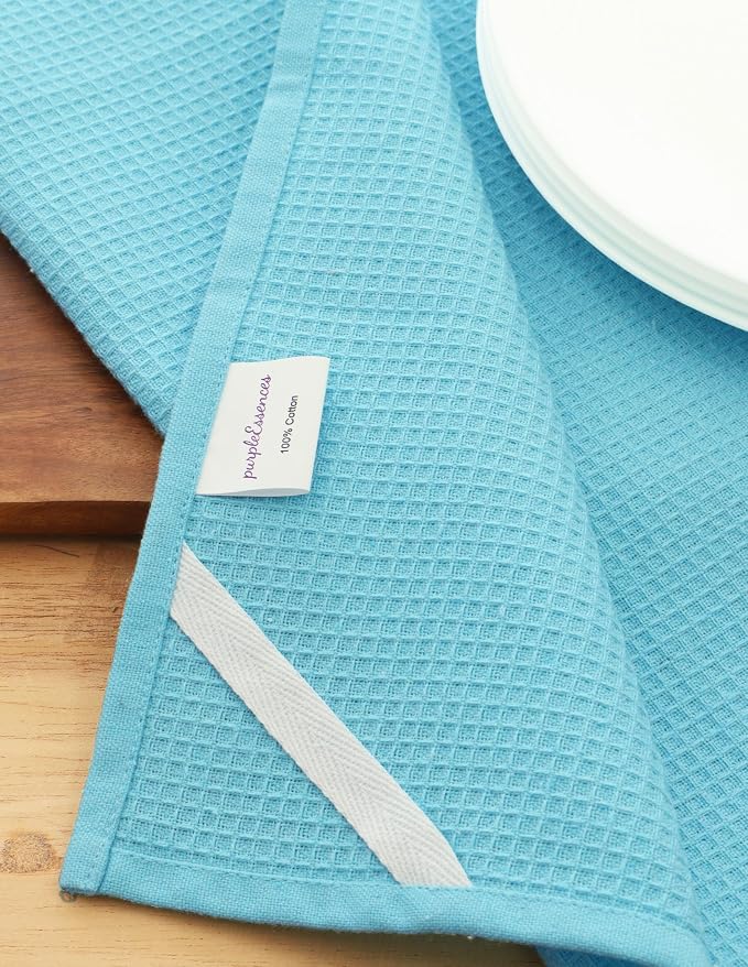 PurpleEssences Waffle Weave Kitchen Towel, 100% Cotton - Image 6