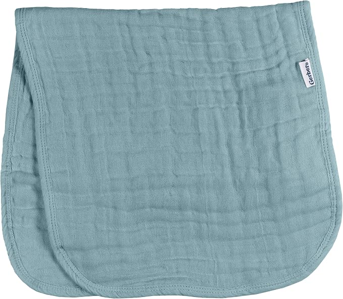 Gerber Baby Unisex Muslin Burp Cloths 6-Pack, Large Size 20" x 10" - Image 6