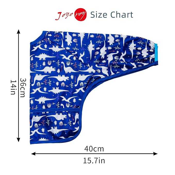 Joyo roy Mess Proof Baby Bibs for Eating Waterproof Toddler Bibs for Boys Soft - Image 5