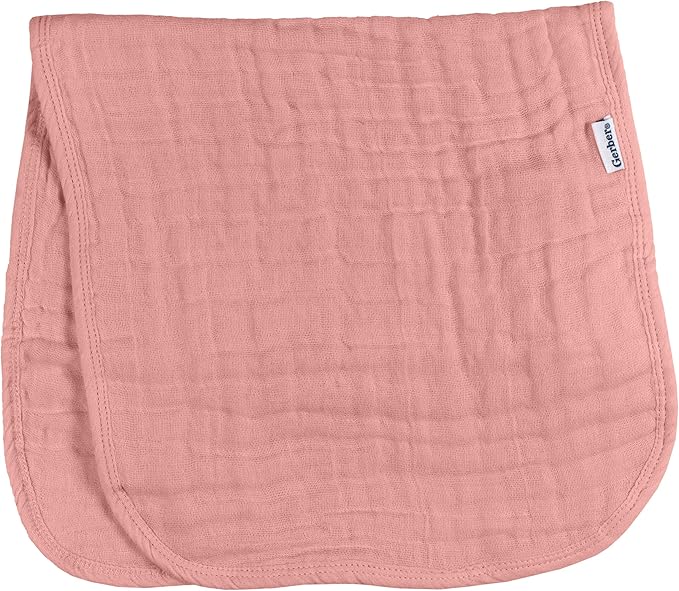 Gerber Baby Unisex Muslin Burp Cloths 6-Pack, Large Size 20" x 10" - Image 2