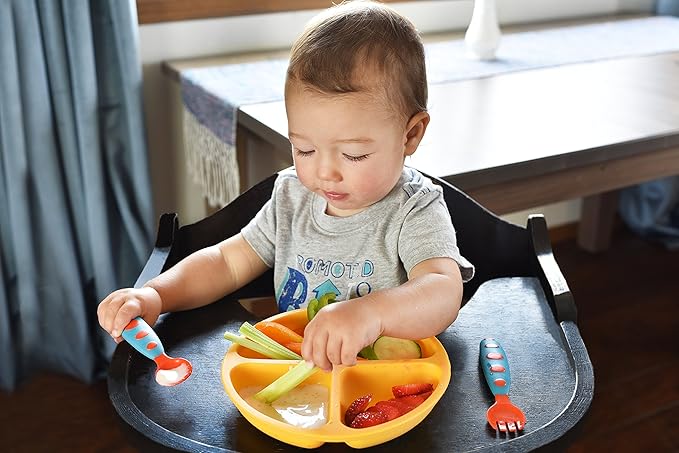 PandaEar Divided Unbreakable Silicone Baby and Toddler Plates - Image 4