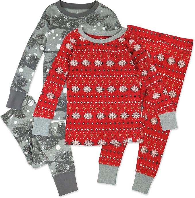 HonestBaby 4 Piece Pajamas Sleepwear Pjs 100% Organic Cotton by HonestBaby
