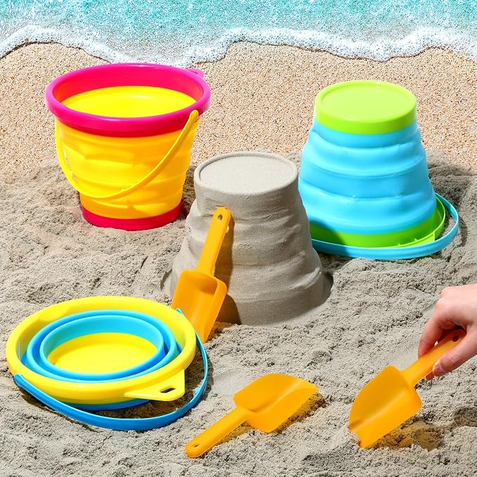 Realspring 3 Sets Collapsible Sand Buckets - Image 2