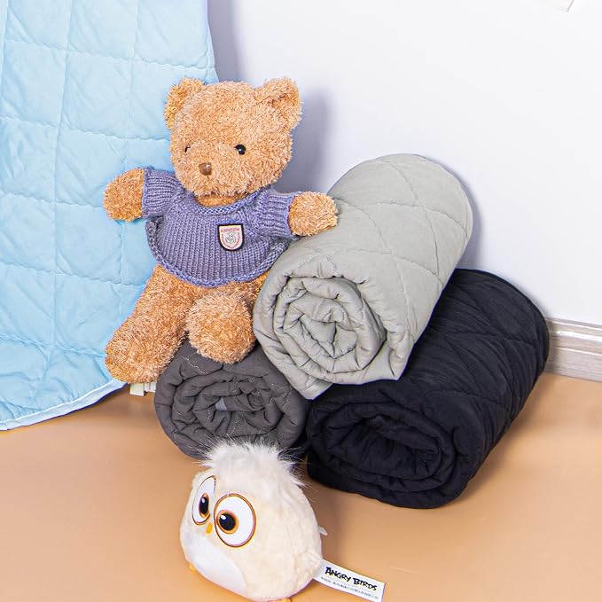 NTBAY Down Alternative Oversized Toddler Comforter, Super Soft and Warm Solid - Image 6