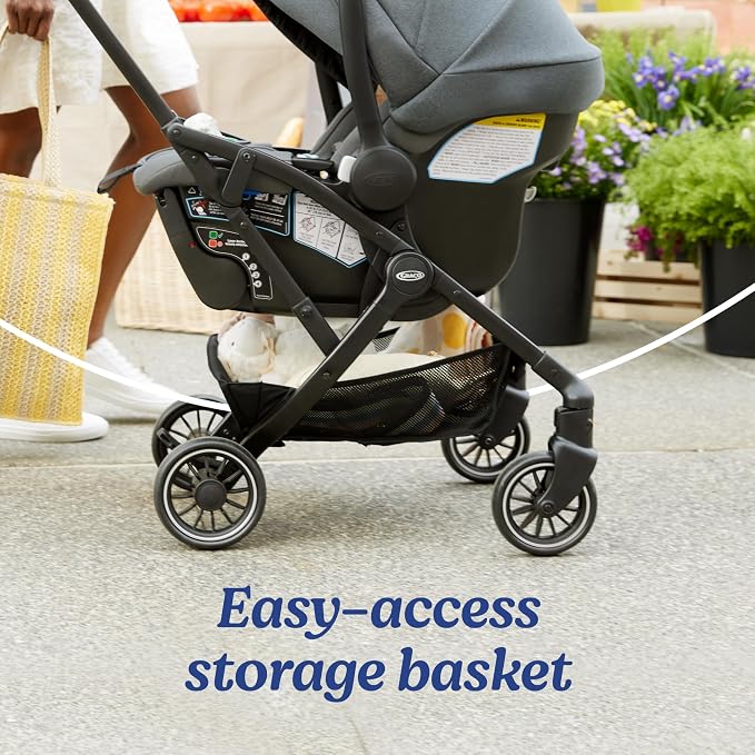 Graco Gomax Next Gen Travel System, Car Seat Stroller Combo, Rear Facing Infant - Image 8