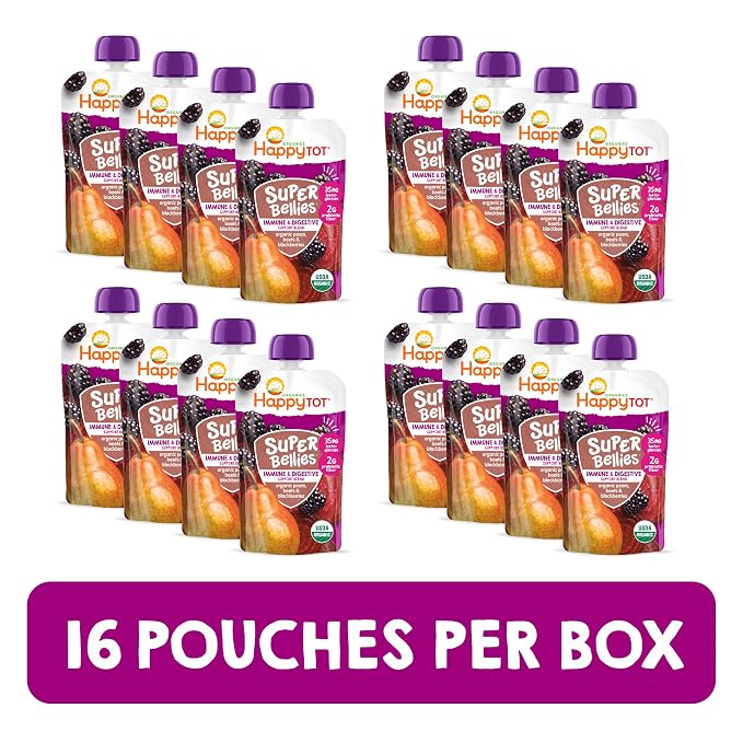 Happy Tot Organics Stage 4 Baby Food Pouches, Gluten Free, Vegan Snack - Image 3