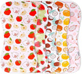 5-Pack Organic Cotton Burp Cloths – Large, Ultra-Soft 3-Layer Towels by KiddyStar%C2%AE