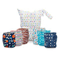 Simple Being Reusable Cloth Diapers, Double Gusset, One Size Adjustable by Simple+Being