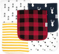 Premium 5-Pack Large Organic Cotton Burp Cloths – 3 Layers, Ultra Soft & by KiddyStar%C2%AE