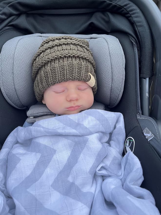 Funky Junque Baby Winter Hat – Cute Newborn Hats, Cozy Warm Infant Beanie - Image 4