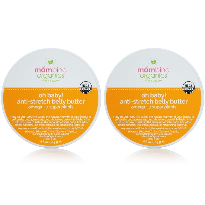Mambino Organics Oh Baby! Belly Butter, Belly Cream by MambinoOrganics