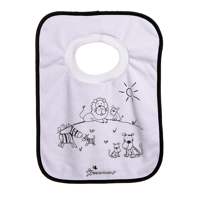 Dreambaby Terry Cloth Cotton Pullover Baby Bibs - Image 3