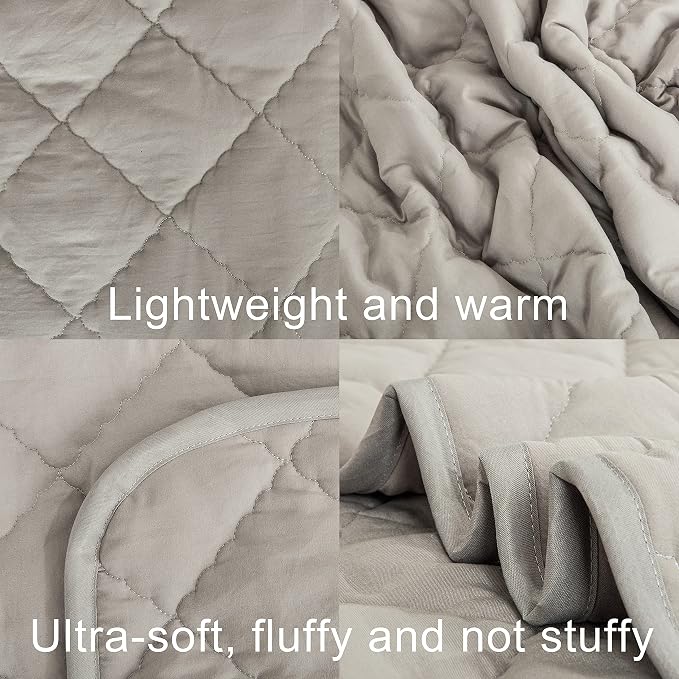 NTBAY Down Alternative Toddler Comforter, Lightweight and Warm Solid Color Baby - Image 2