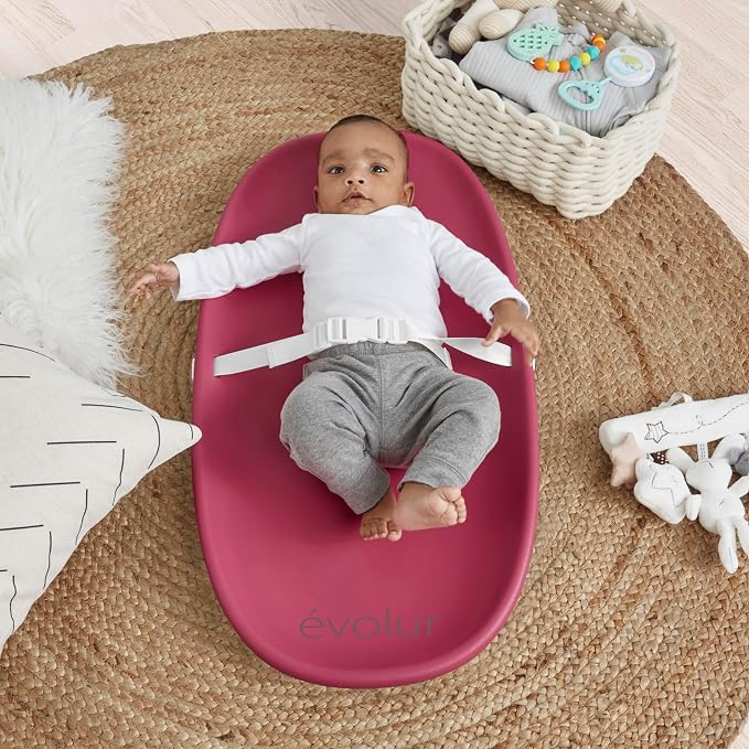 Evolur Eva Baby Changing Pad in Fuschia Pink, Lightweight and Portable Changing - Image 2