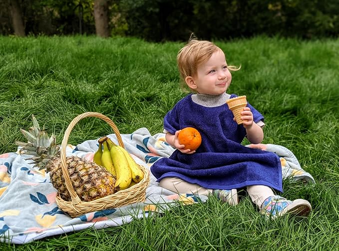 MATZ Terry Towel Slip On Baby Toddler Bibs | Full Coverage Pullover - Image 7