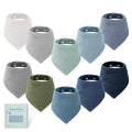 Yoofoss Muslin Baby Bibs 10 Pack 100% Organic Cotton 6-Layer Soft Absorbent by YOOFOSS