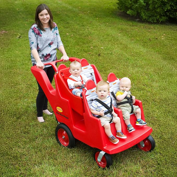 Children's Factory 4 Passenger Never Flat "Fat Tire" Bye-Bye Buggy, 4 Seat Kids - Image 3